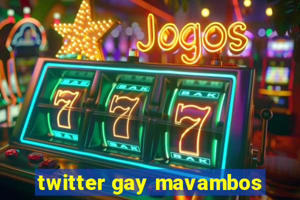 twitter gay mavambos